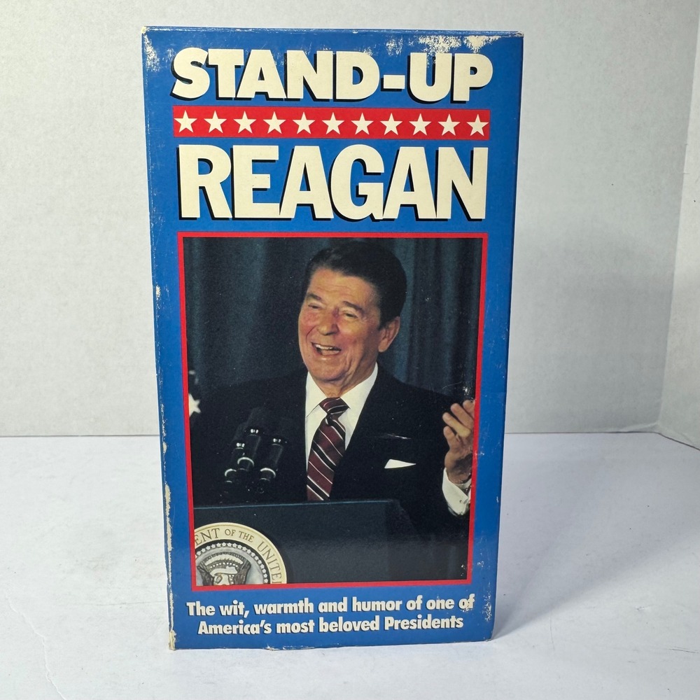 Stand-Up Reagan VHS 1989 Ronald Reagan Comedy Documentary J2 Communications VTG